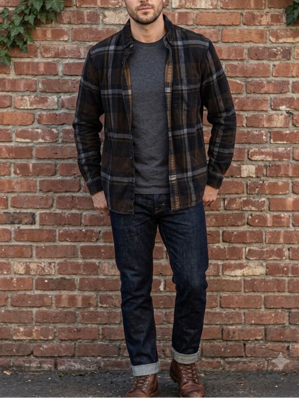 Express Flannel Button-Up Shirt